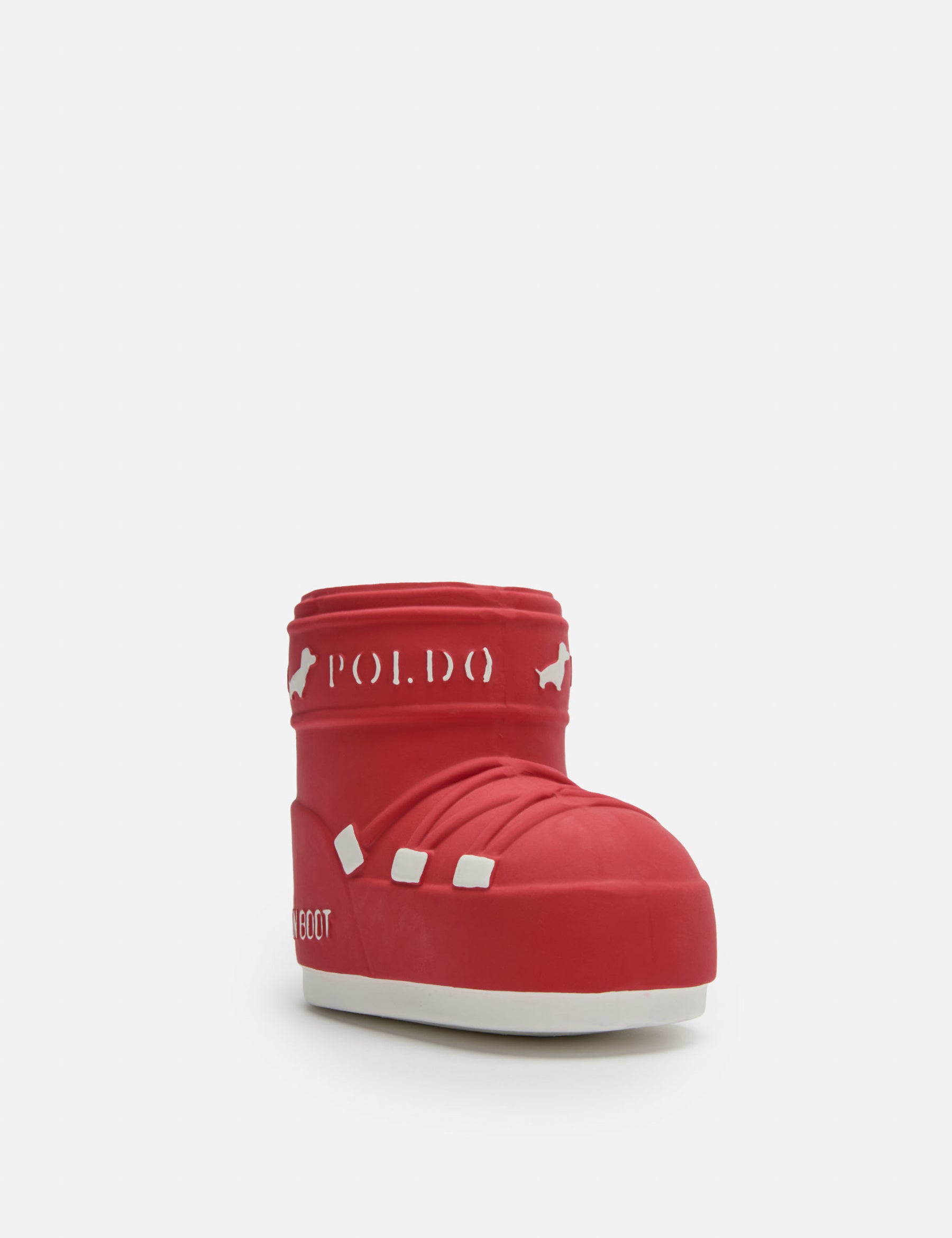 GIOCATTOLO ROSSO CON SQUEAK PER CANI