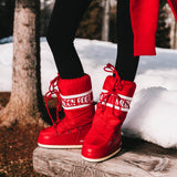 ICON RED NYLON BOOTS