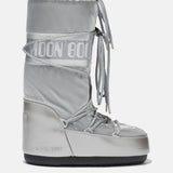 ICON GLANCE SILVER SATIN BOOTS