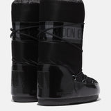 ICON GLANCE BLACK SATIN BOOTS