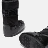 ICON GLANCE BLACK SATIN BOOTS