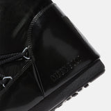 ICON GLANCE BLACK SATIN BOOTS