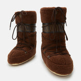 ICON BROWN FLEECE BOOTS
