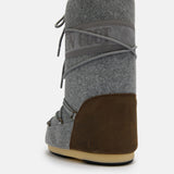 ICON NUBUCK GRAY & BROWN FELT BOOTS