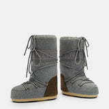 ICON NUBUCK GRAY & BROWN FELT BOOTS