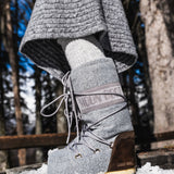 ICON NUBUCK GRAY & BROWN FELT BOOTS