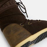 ICON STIEFEL AUS NUBUKLEDER UND FILZ IN DUNKELBRAUN