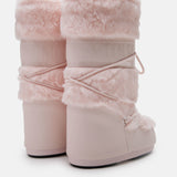 ICON PINK FAUX-FUR BOOTS