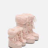 ICON PINK FAUX-FUR BOOTS