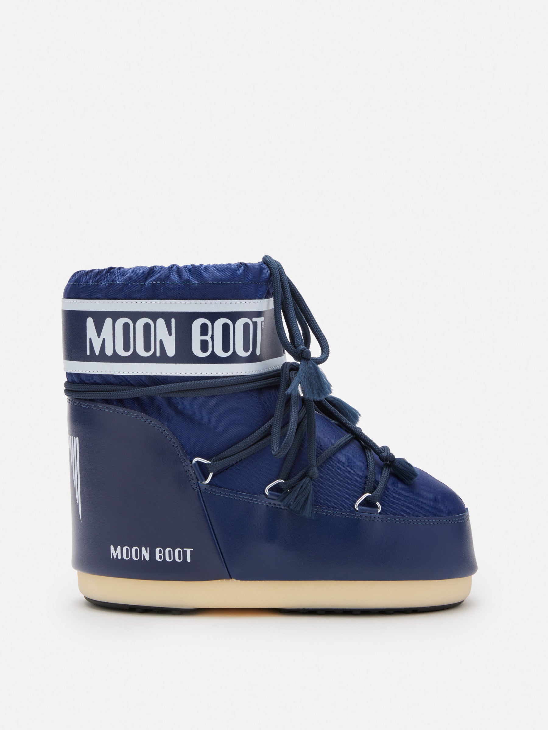 ICON LOW BLUE NYLON BOOTS – Moon Boot