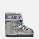 ICON LOW GLANCE SILBERNE SATIN STIEFEL