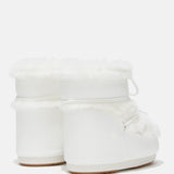 BOTTES ICON LOW WHITE EN FAUSSE FOURRURE