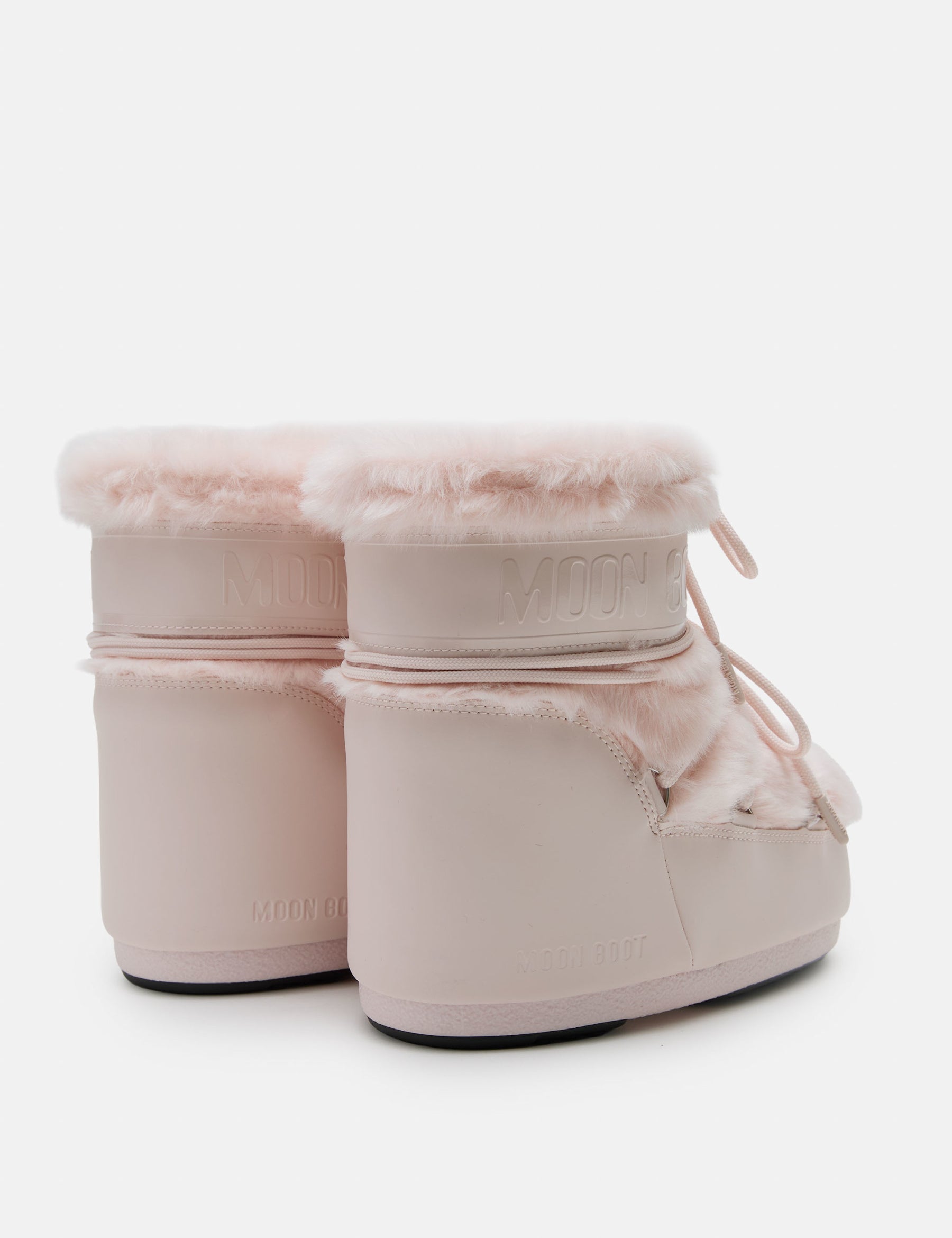 ICON LOW STIEFEL AUS KUNSTFELL IN ROSA