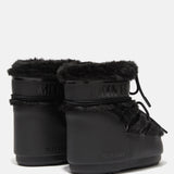 ICON LOW BLACK FAUX-FUR BOOTS