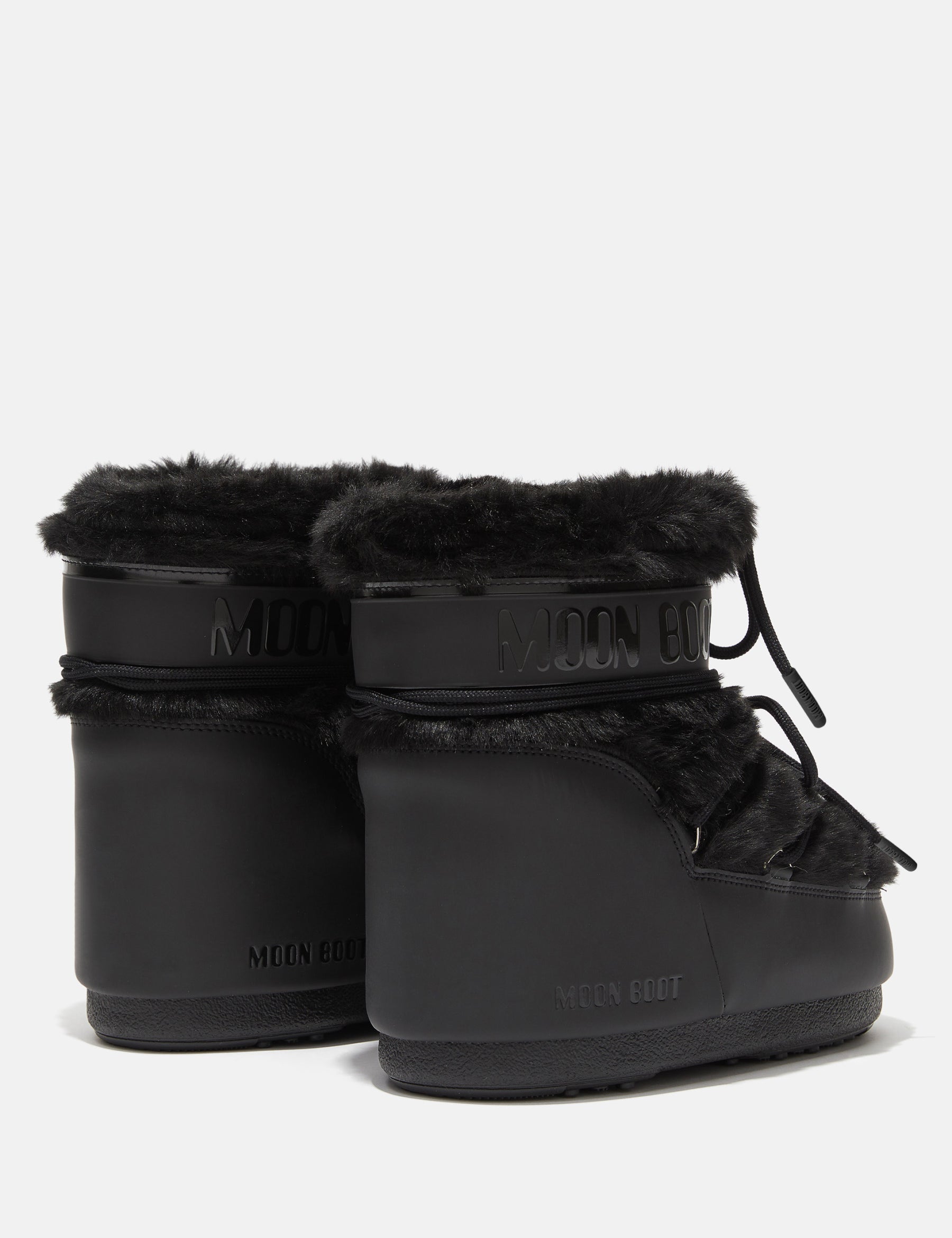 BOTTES ICON LOW BLACK EN FAUSSE FOURRURE