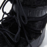 ICON LOW BLACK FAUX-FUR BOOTS