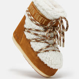 ICON LOW STIEFEL BRAUN AUS SHEARLING