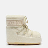 ICON LOW STIEFEL AUS FLEECE IN CREME