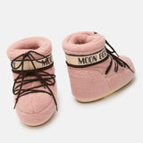ICON LOW ROSAFARBENE STIEFEL AUS FLEECE