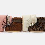 ICON LOW ROSAFARBENE STIEFEL AUS FLEECE