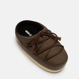 EVX MULES AUS NYLON IN BRAUN