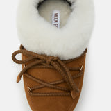MULE EVX IN PELLE SCAMOSCIATA MARRONE
