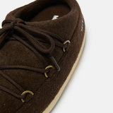 EVX MULE AUS FILZ IN DUNKELBRAUN