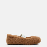 BALLERINAS AUS SHEARLING IN BRAUN