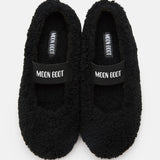 BALLERINAS AUS SHEARLING IN SCHWARZ