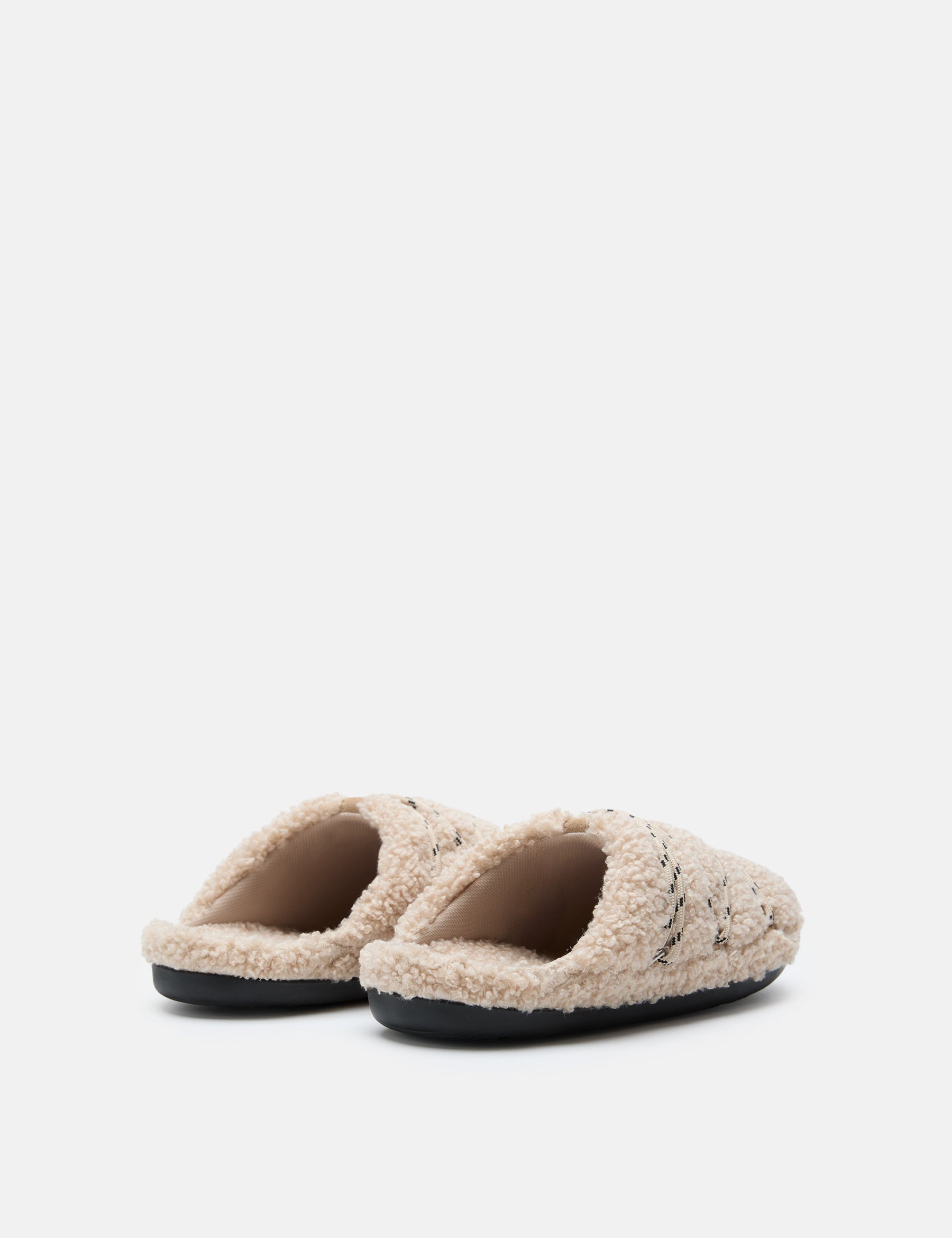 TEDDY SLIPPER PANTOFFELN IN BEIGE