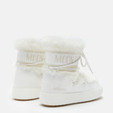 LTRACK LOW FAUX-FUR STIEFEL WEIß