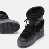 BOTAS LTRACK LOW FAUX-FUR NEGRO