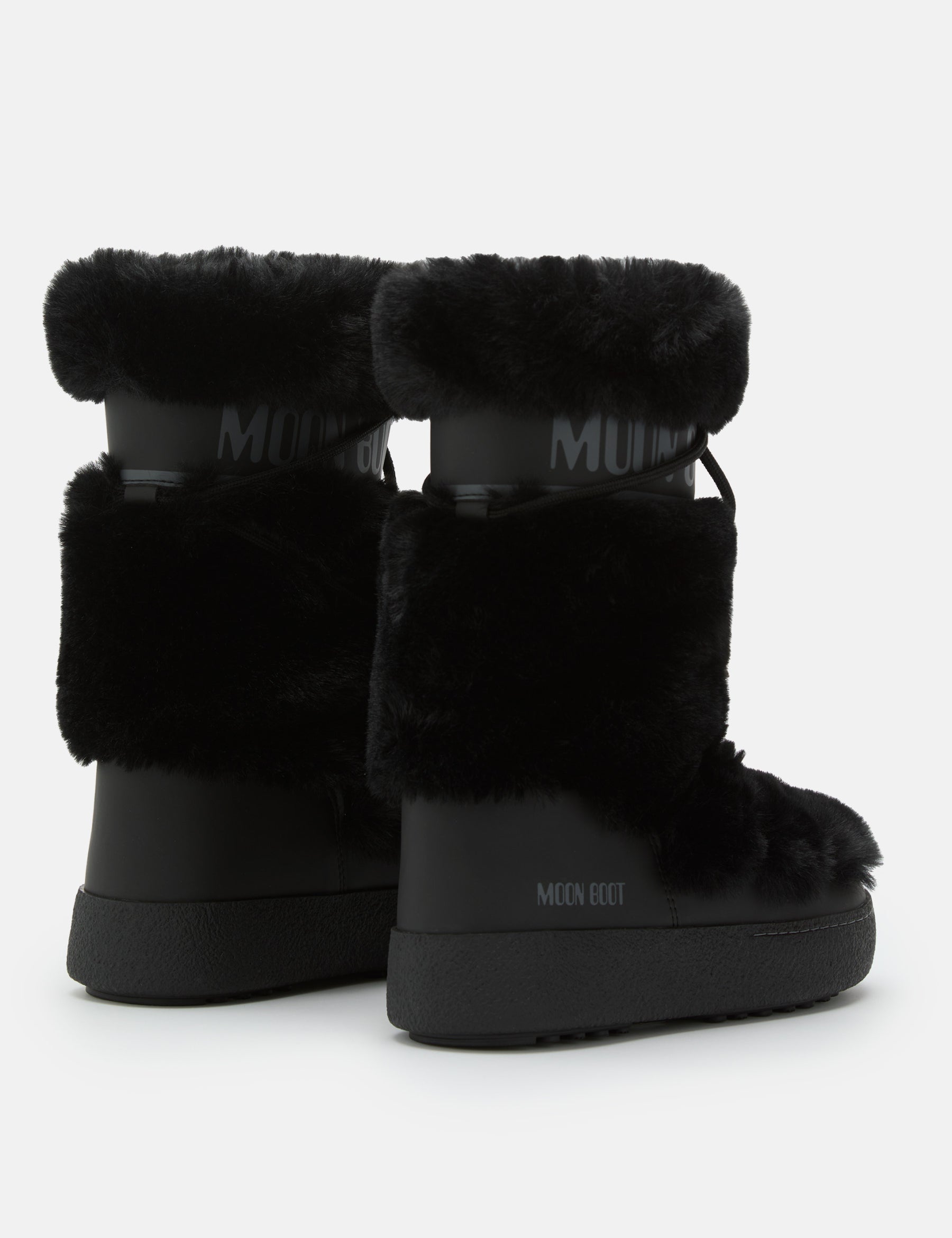BOTAS LTRACK ALTAS DE PELO SINTÉTICO NEGRAS