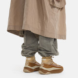 MOON247 XLACE MID BROWN SNEAKERS