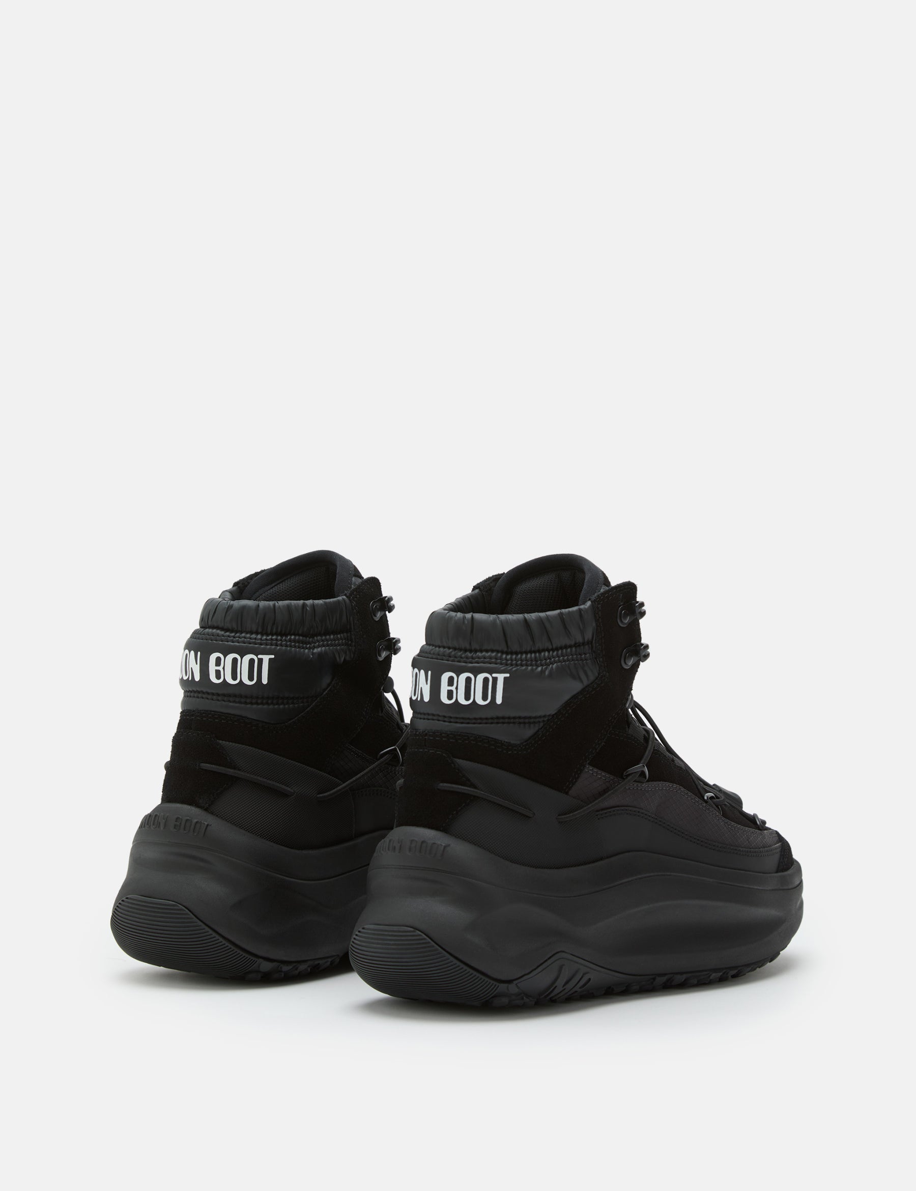 MOON247 XLACE MID BLACK SNEAKERS