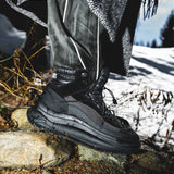 MOON247 XLACE MID BLACK SNEAKERS