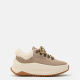 MOON247 CITY BEIGEFARBENE SNEAKERS AUS SHEARLING