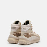 MOON247 XLACE MID GREY & PINK SNEAKERS
