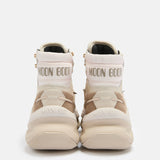MOON247 XLACE MID GREY & PINK SNEAKERS