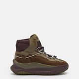 MOON247 XLACE MID KHAKI & BROWN SNEAKERS