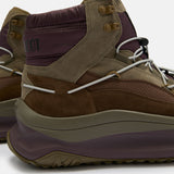 MOON247 XLACE MID KHAKI & BROWN SNEAKERS