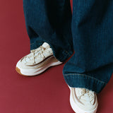 ZAPATILLAS MOON247 XLACE BLANCO ROTO Y TOPO