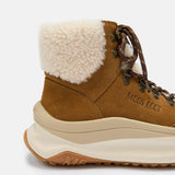 MOON247 CITY MID SNEAKERS AUS SHEARLING IN BRAUN