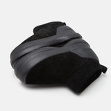 MEZZALUNA BLACK SUEDE LOW BOOTS
