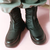 BOTAS DE COMBATE CON CREMALLERA NEGRAS