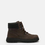 COMBAT BOOT DARK BROWN NUBUCK