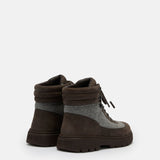 COMBAT BOOT BROWN FELT