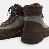 COMBAT BOOT BROWN FELT