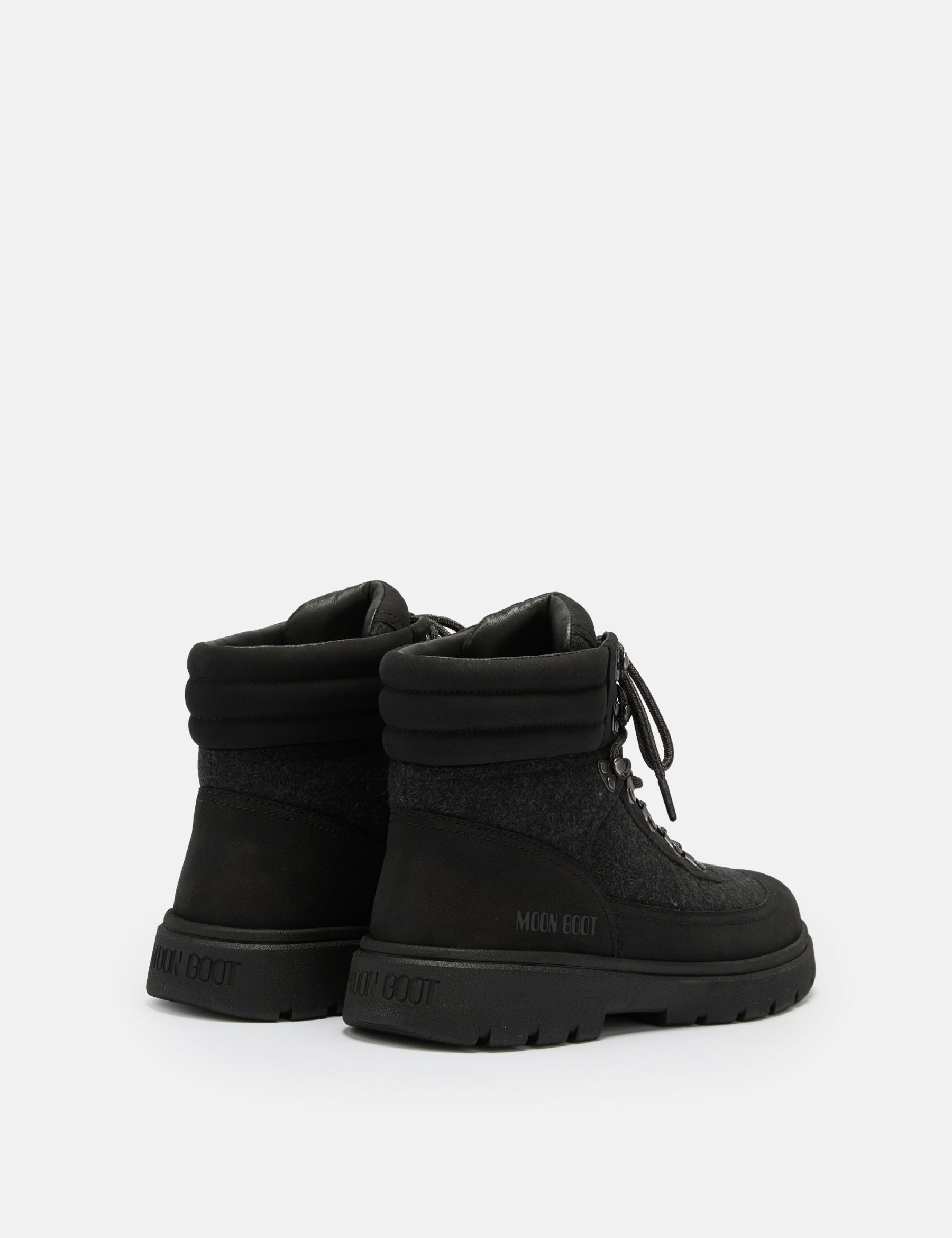 STIVALE COMBAT NERO IN FELTRO