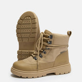 COMBAT BOOT BEIGE NYLON